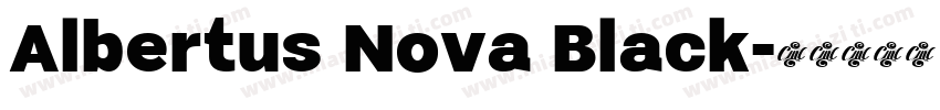 Albertus Nova Black字体转换
